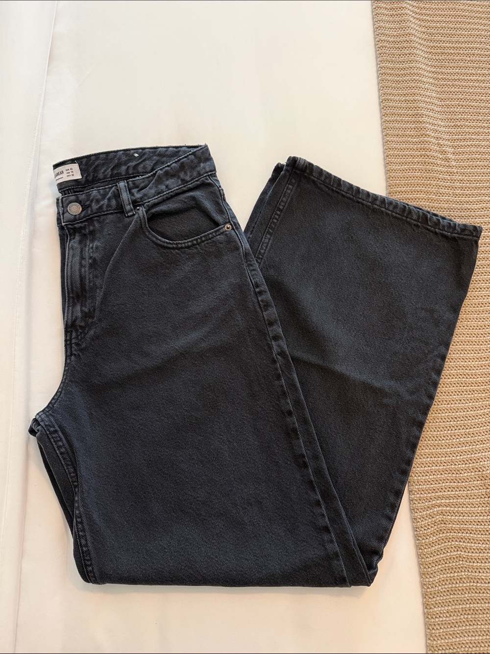 Black Women's High-Rise wide leg Jeans